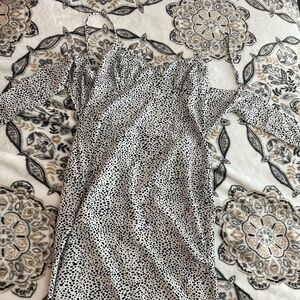 Spotted Black and White Dress